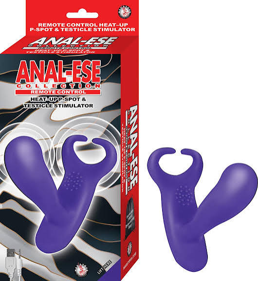 Anal Ese Series - Remote Control Heated P-Spot and Testicular Stimulator - Purple