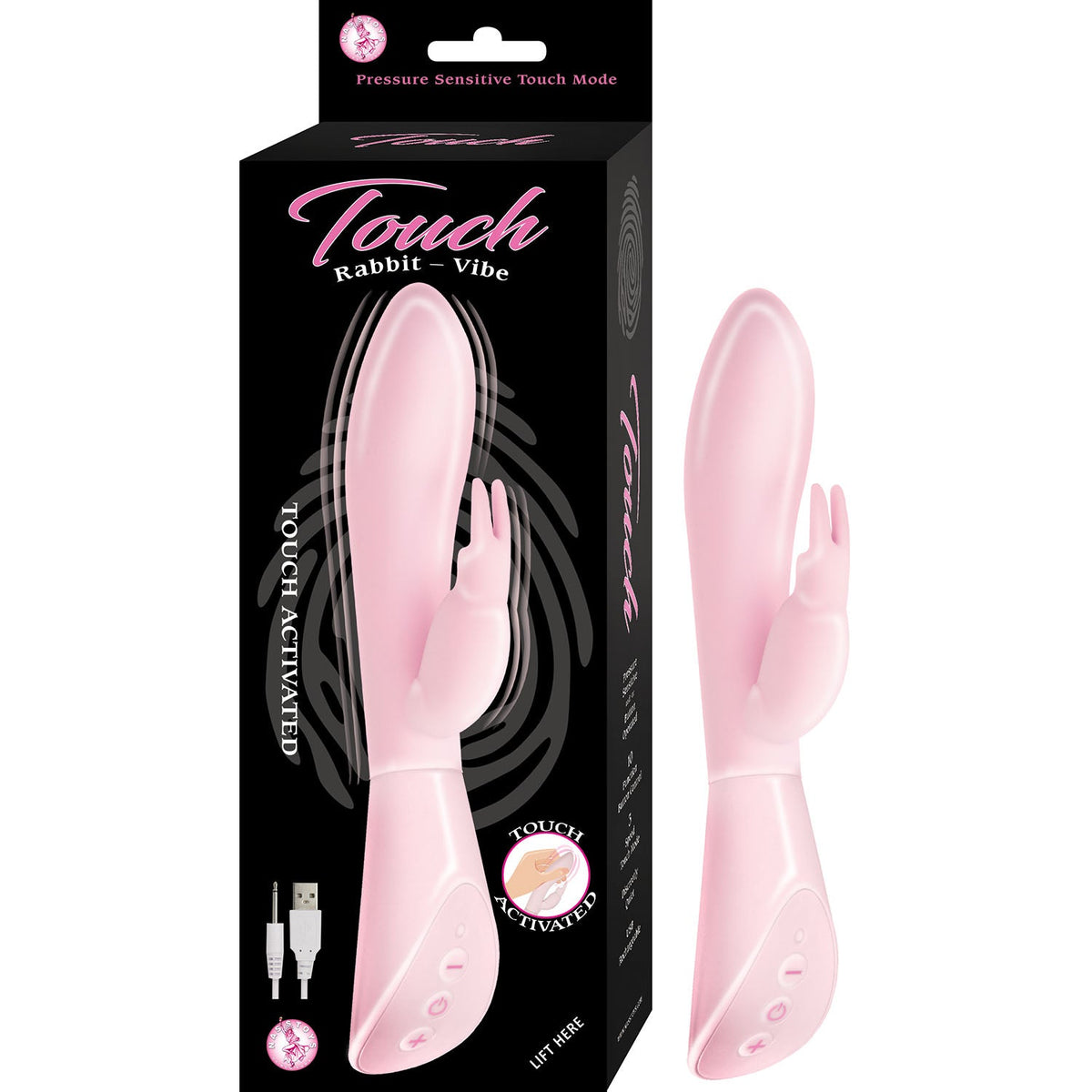 Touch Pressure-Sensitive Rabbit Vibe Pink