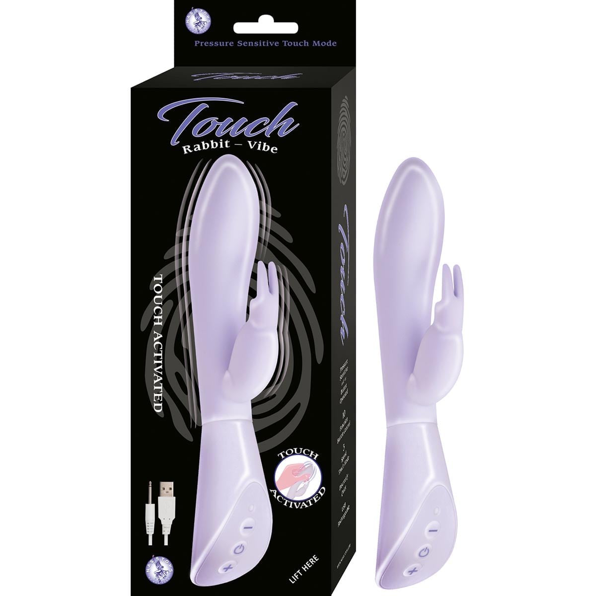 Touch Pressure-Sensitive Rabbit Vibe Purple