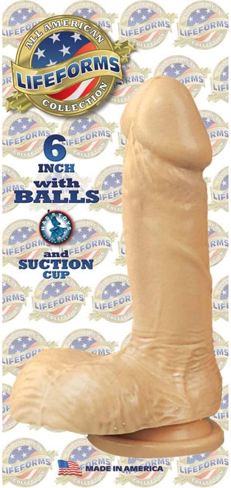 Lifeforms Dildo with Balls Suction Cup 6 inch
