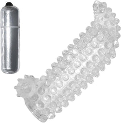 Studded Cock Teaser Vibrating Sleeve