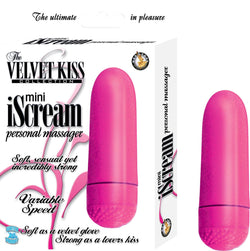 Velvet Kiss Mini iScream Massager 4 inch Pink
