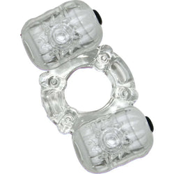 Hero Double Pleaser Teaser Cock Ring Clear