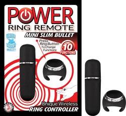 Power Ring Remote Wireless Mini Bullet Black