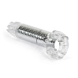 Hero Cock Ring Clitoral Massager Clear