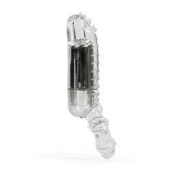 Hero Cock Ring Clitoral Massager Clear