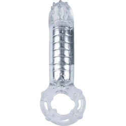 Hero Cock Ring Clitoral Massager Clear