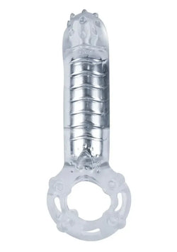 Hero Cock Ring Clitoral Massager Clear
