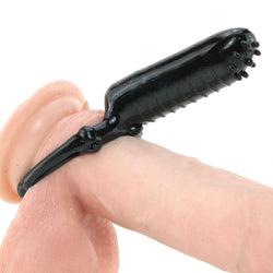 Hero Cock Ring Clitoral Massager Black
