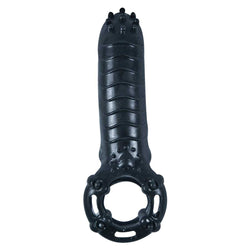 Hero Cock Ring Clitoral Massager Black