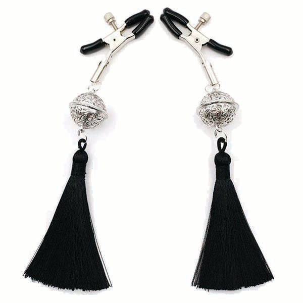 Sexy AF Nipple Clamps Black Tassel