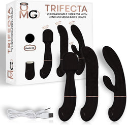 OMG Trifecta Vibrator 3 Heads - Black