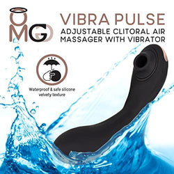 OMG Vibra Pulse Clitoral Air Massager - Black