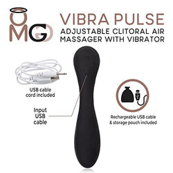 OMG Vibra Pulse Clitoral Air Massager - Black