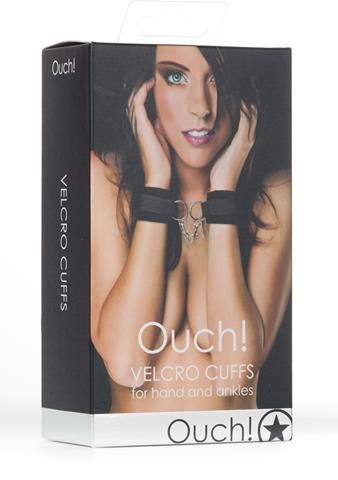 Ouch! Velcro Cuffs Black