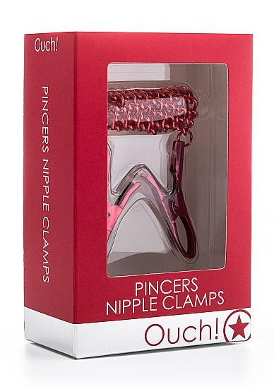 Ouch! Red Pincer Nipple Clamps