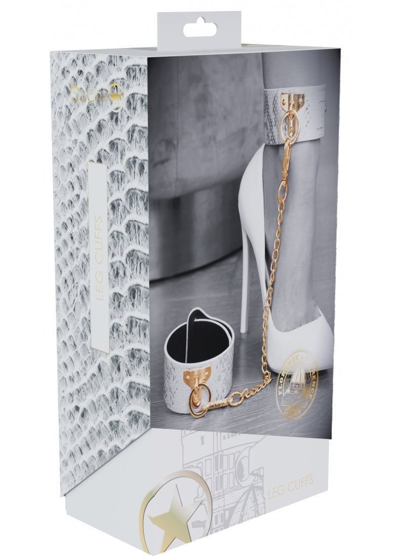 Ouch! Florence Collection Leg Cuffs White