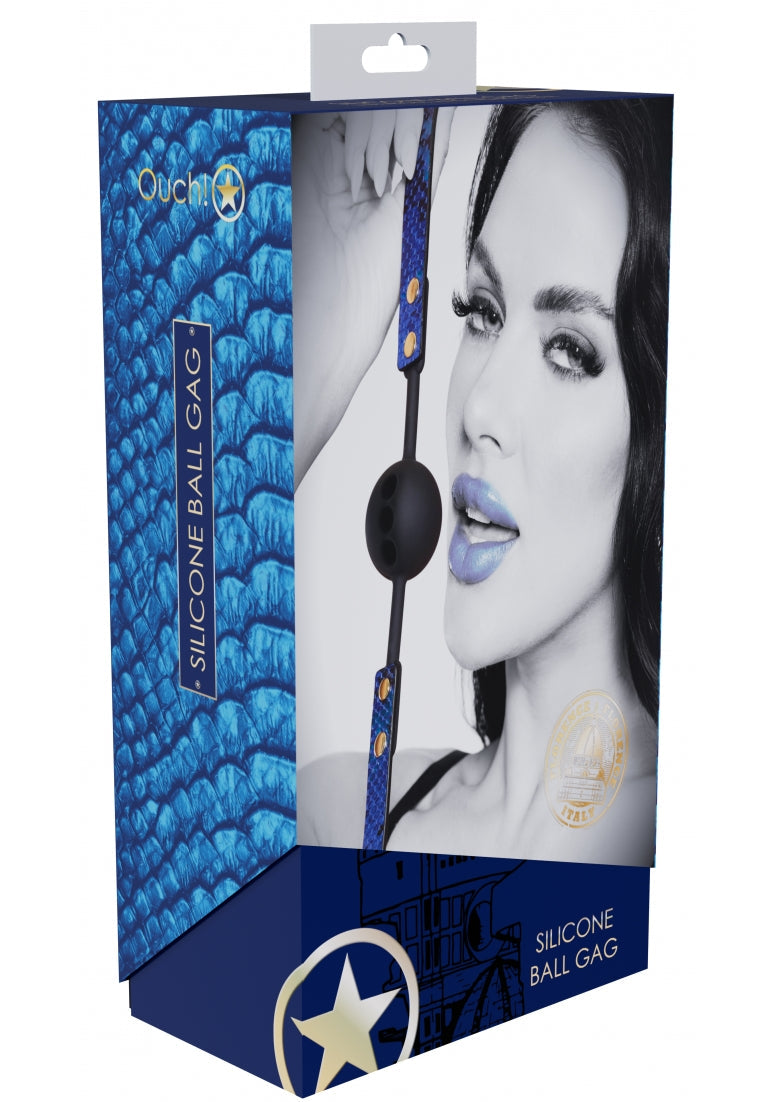 Ouch! Florence Silicone Ball Gag Blue