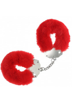 Ouch! Heavy-Duty Fluffy Handcuffs Red
