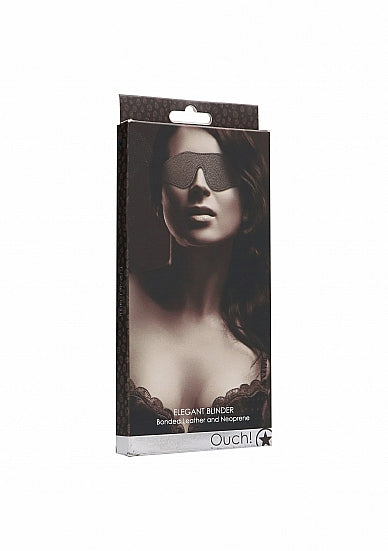 Ouch! Titanium Grey Elegant Blindfold