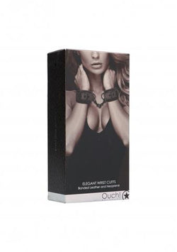 Ouch! Elegant Wrist Cuffs Titanium Grey