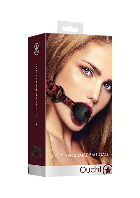 Ouch! Luxury Ball Gag Breathable Burg.