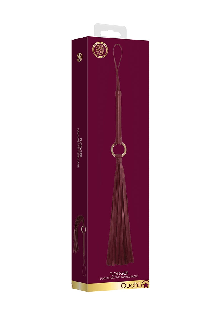 Ouch! Halo Flogger Burgundy