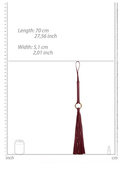 Ouch! Halo Flogger Burgundy