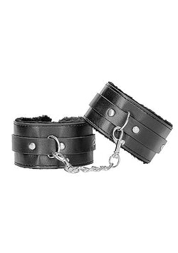 Plush Leather Ankle Cuffs Adjustable