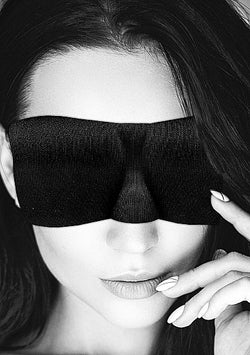 Satin Curvy Eye Mask Elastic Straps