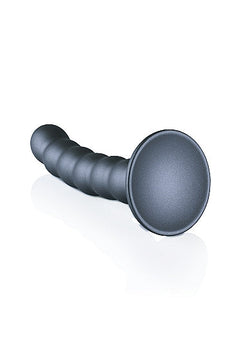 Ouch! Beaded G-Spot Dildo Gun Metal 5"