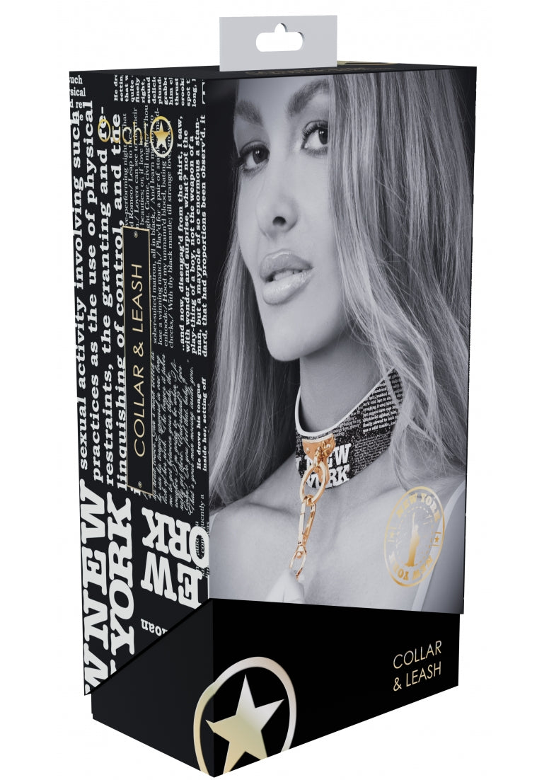 Ouch! NY Collection Collar with Leash