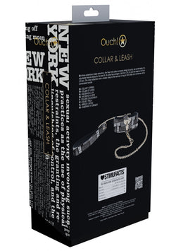 Ouch! NY Collection Collar with Leash