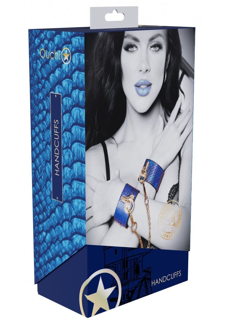 Ouch! Florence Collection Handcuffs Blue