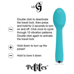 Petites Lil G Vibrator Teal