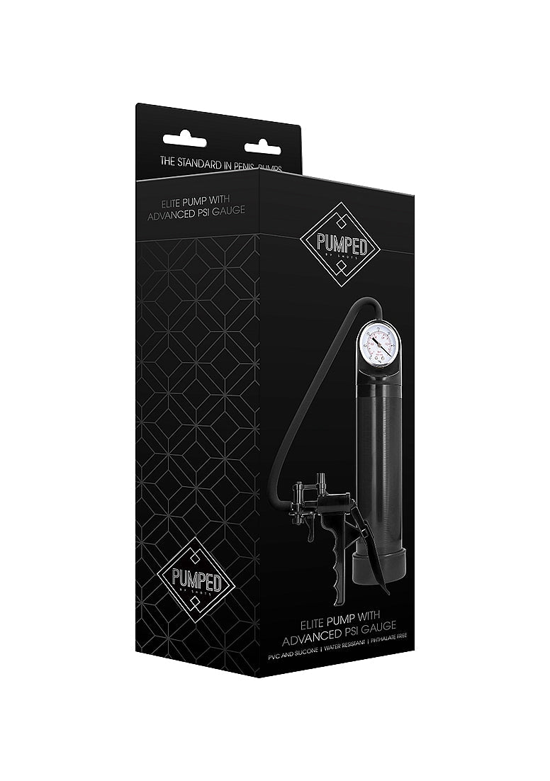 Pumped Elite Pump PSI Gauge Black