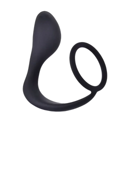 P-Zone Cock Ring Prostate Massager Black