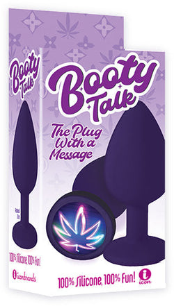 Booty Talk Neon Leaf Butt Plug