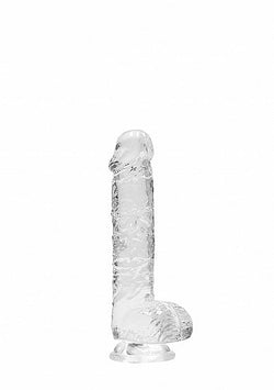 RealRock CC Dildo Balls Transparent 6"