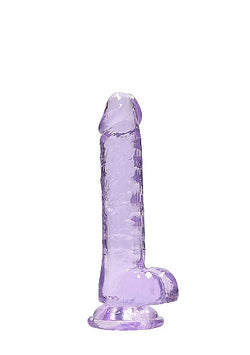 RealRock CC Dildo Balls Purple 7"