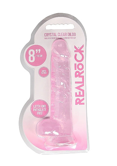 RealRock CC Dildo Balls Pink 8"