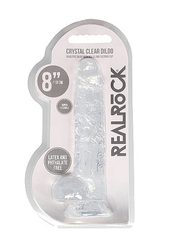 RealRock CC Dildo Balls Transparent 8"