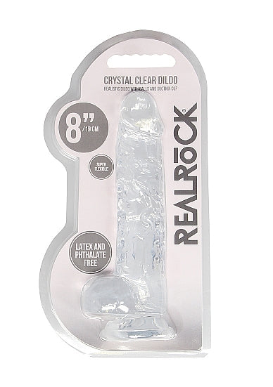 RealRock CC Dildo Balls Transparent 8"