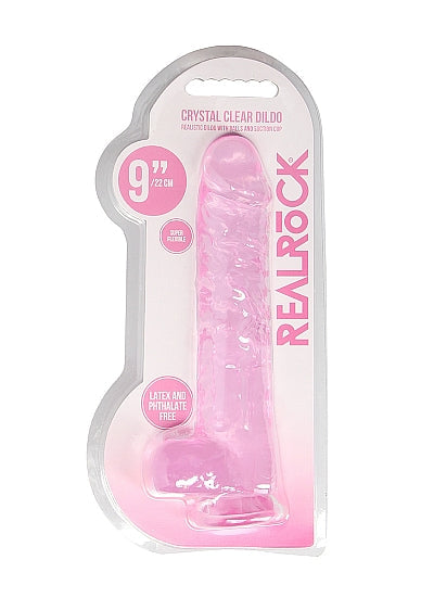 RealRock CC Dildo Balls Pink 9"