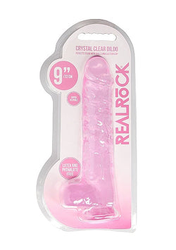RealRock CC Dildo Balls Pink 9"