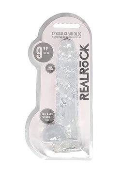RealRock CC Dildo Balls Transparent 9"