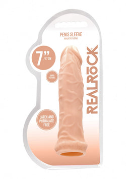 RealRock Penis Sleeve Flesh  7"