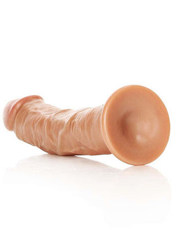 Realrock Curved Dildo Suction Cup Tan 7"