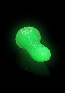 RealRock Slim Glow in the Dark Dildo Green 7"