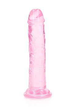 Pink transparent object on a white background